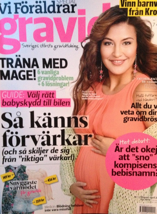 Gravid Paula, Hugo Rosas fästmö, prydde nyligen ett vårinspirerat omslag. Gravid Paula, Hugo Rosas fästmö, prydde nyligen ett vårinspirerat omslag.